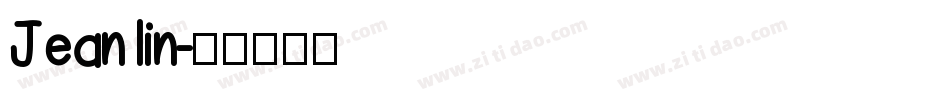 Jean lin字体转换